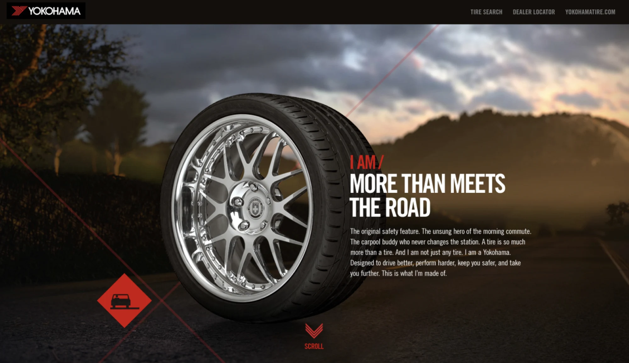 Yokohama I Am campaign microsite: More Than Meets The Road